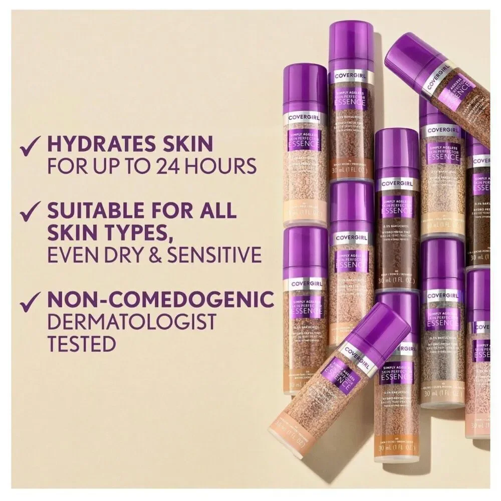 Cover girl x Olay 3x medium 3 in 1 essence + foundation makeup beige beauty skin